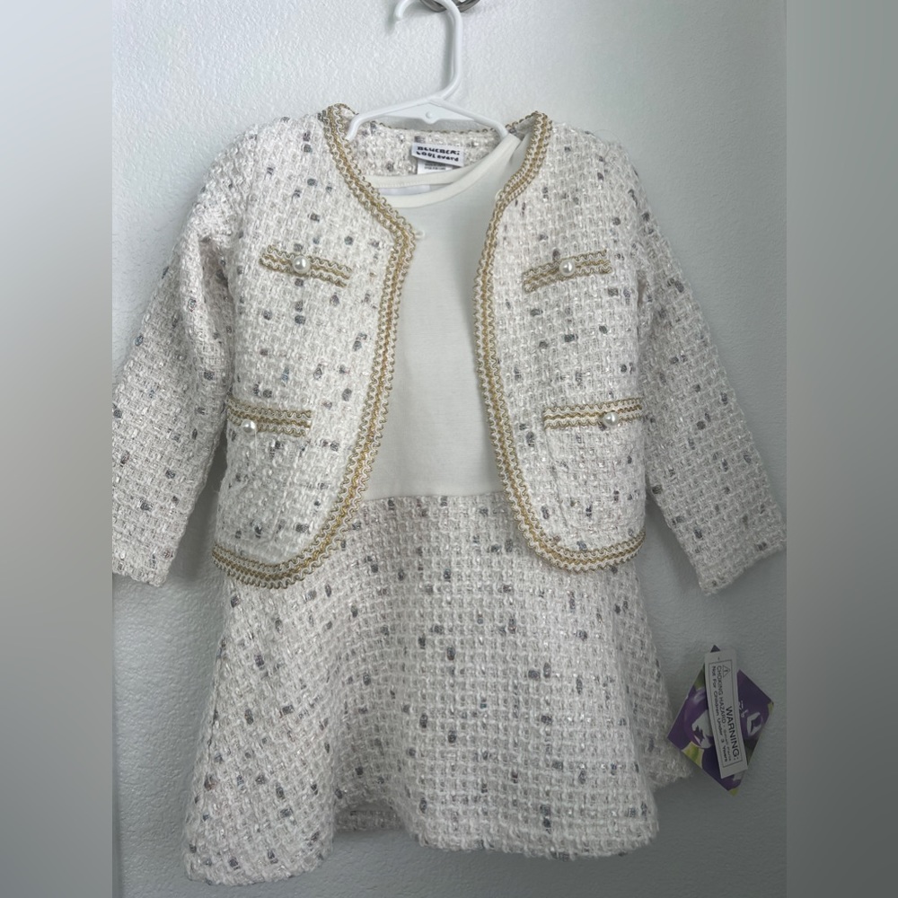 2 piece toddler girl holiday dress